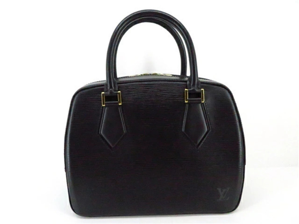 LOUIS VUITTON Bag Handbag Sablon Epi Noir Black